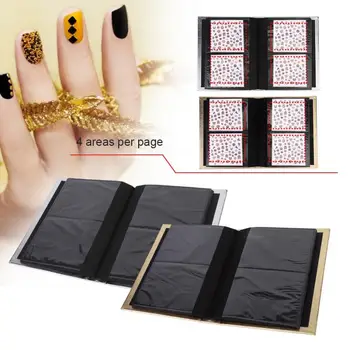 

30 Pages Nail Sticker Collection Albums Folding Storage Book Organizer Nail Art Sticker Decals Albums Display Book
