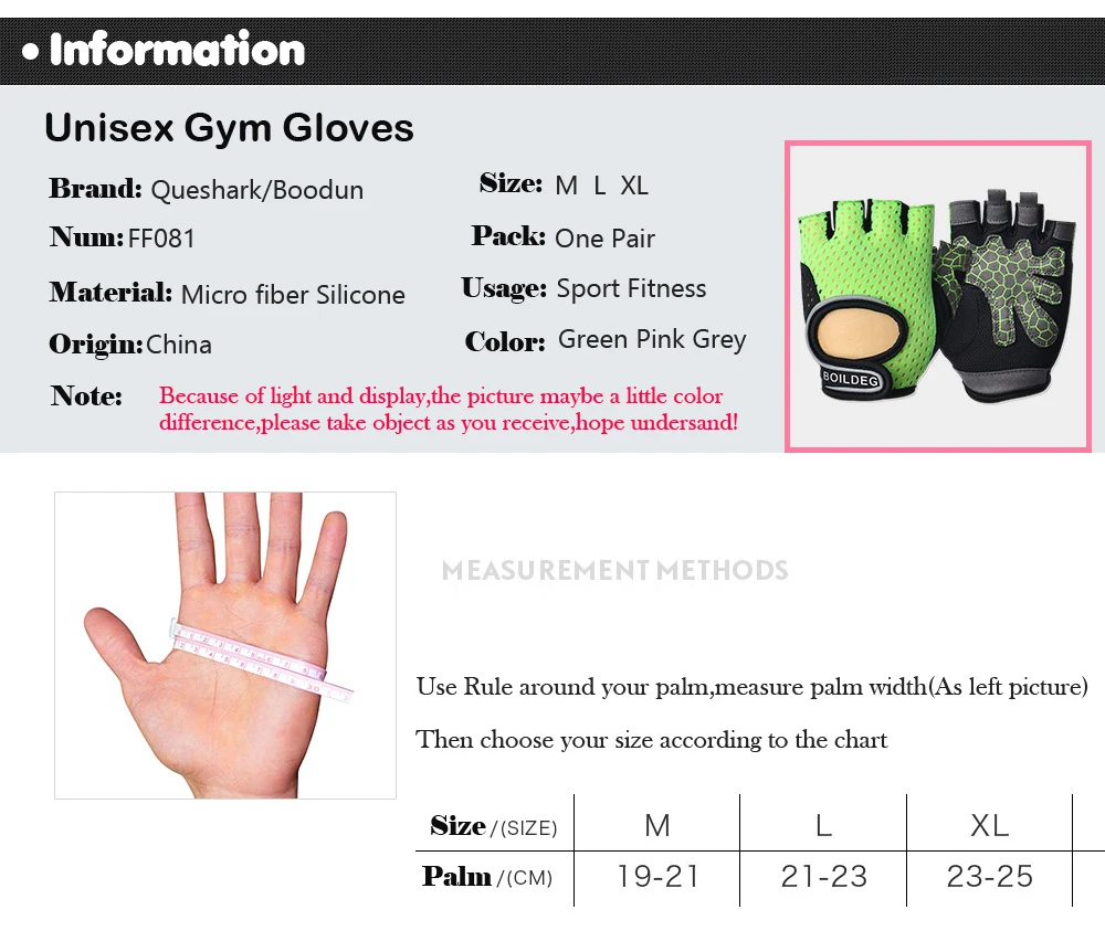 Men Women Anti-skid Breathable Gym Gloves Body Building Training Sport Dumbbell Fitness Exercise Weight Lifting Gloves Men Women Anti-skid Breathable Gym Gloves Body Building Training Sport Dumbbell Fitness Exercise Weight Lifting Gloves