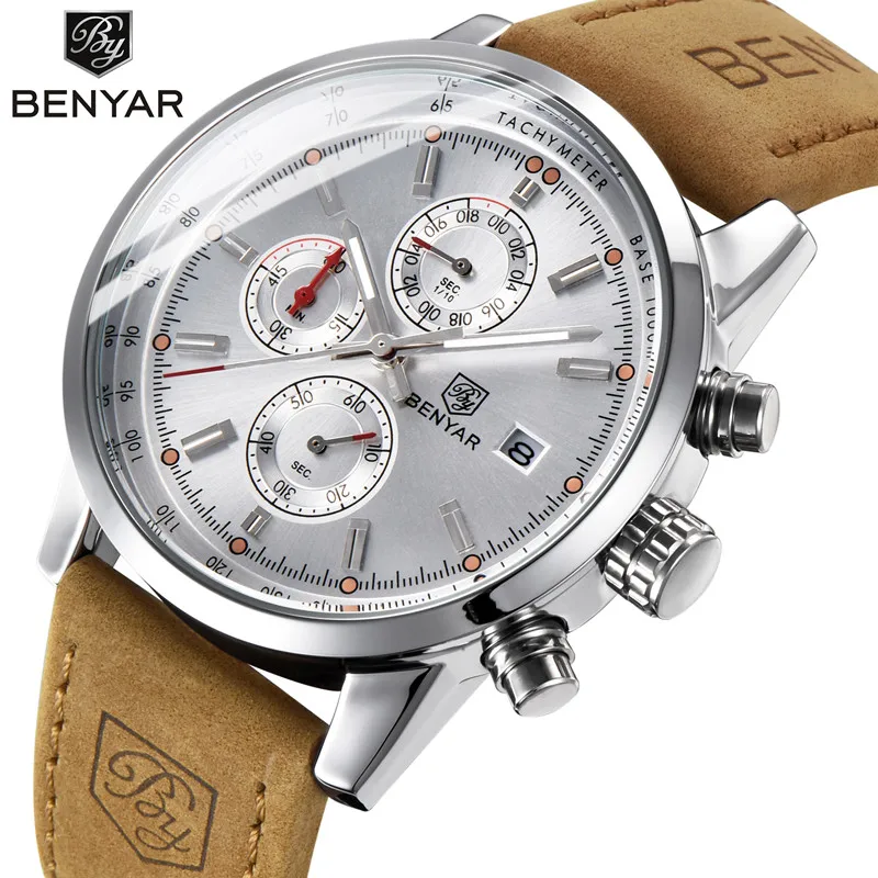 BENYAR New Men's Watches Fashion/Sport/Quartz Mens Watches Top Brand Luxury Men's Wrist Watches Reloj Hombre 2022 Dropshipping