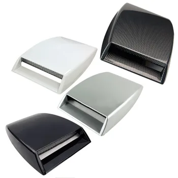 

3 color car styling Universal Decorative Air Flow Intake Scoop Turbo Bonnet Vent Cover Hood Silver/white/black car styling