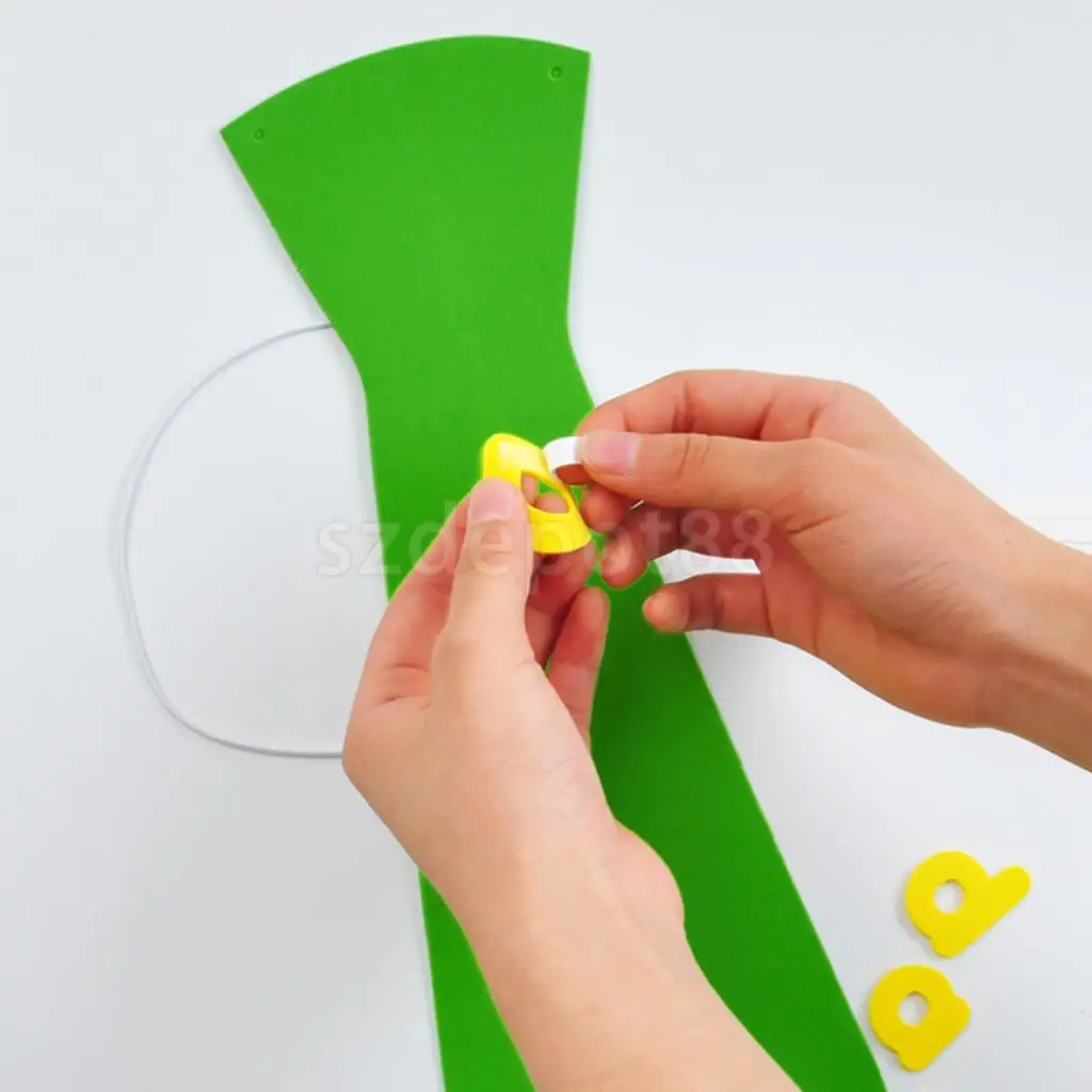 Сделайте свой собственный день отца Expression Tie Kit галстук праздник DIY Makings - Цвет: Green