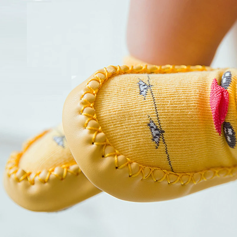 2018 Newly Baby Socks With Rubber Soles Infant Sock Newborn Autumn Winter Children Floor Socks Shoes Anti Slip Soft Sole Sock (6)