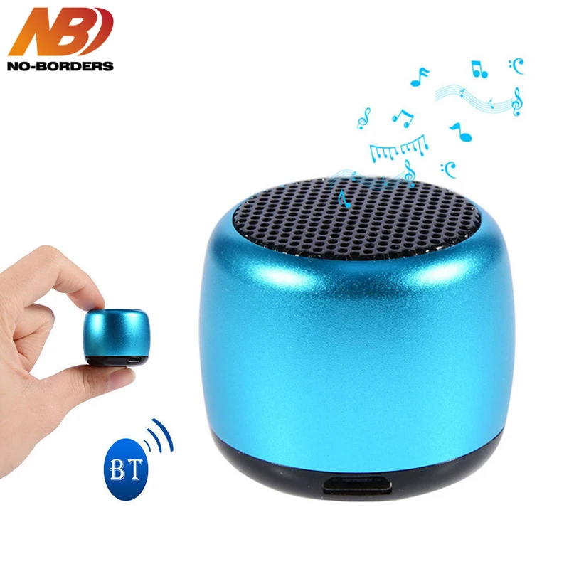 

NO-BORDERS BM2 Mini Portable Bluetooth Subwoofer Speaker Metal Wireless Stereo TWS Loudspeaker with Mic MP3 Phone Music Player