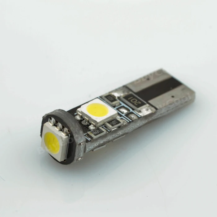 Прямая поставка с фабрики 1 шт. Белый T10 CANBUS 3SMD 5050 светодиодный автоматический