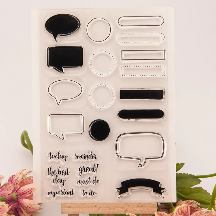

New arrival scrapbooking DIY Transparent Clear "paper card background "Rubber Stamp Seal Paper Craft Scrapbooking Decor RM-043