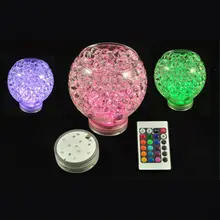 Новинка г. погружные свет(12 шт./лот) Батарея работает для свадебных украшений для вечеринок