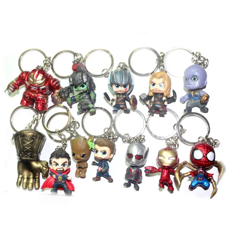 

2019 Marvel Universe Avengers Quality Edition Captain America Steel Spiderman MK33 Anti-Hulk Hand Office Keychain Hanging Buckle