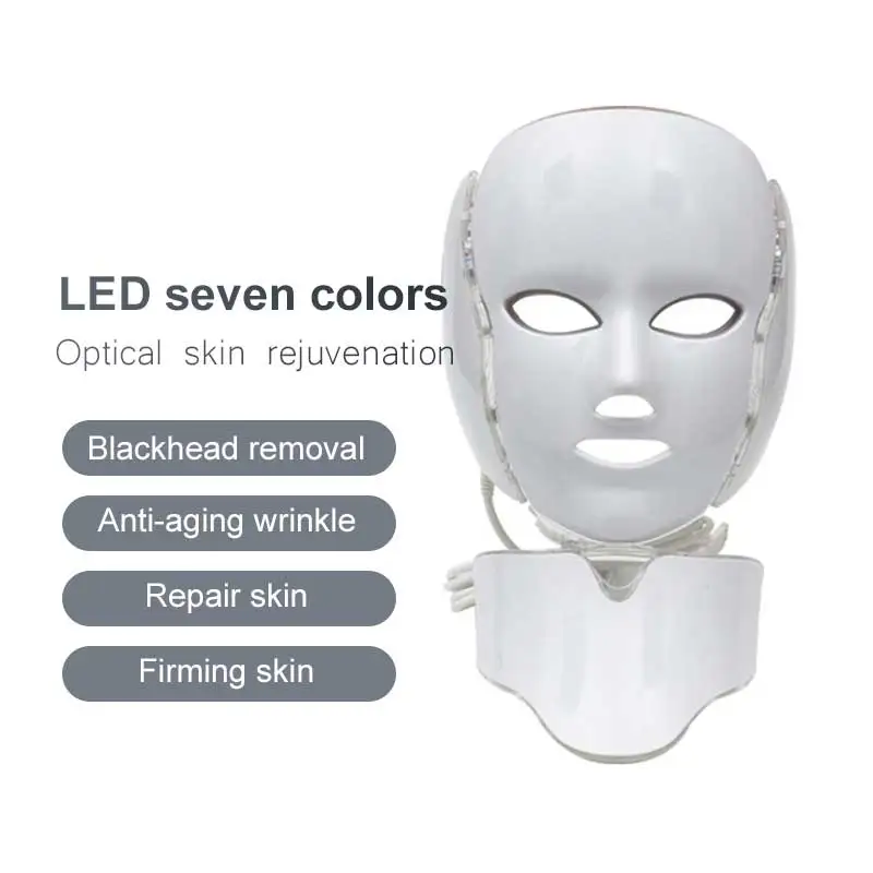 SWOISS свет Красота LED маска 7 цветов свет Приспособления для красоты дома омоложения кожи лица Уход Отбеливание кожи Фотон Маска
