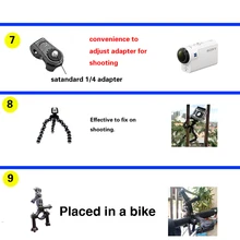 Gopro accessories set go pro kit mount SJCAM go pro Xiaomi Yi for Sony Act Cam HDR AS200V AS100V AZ1 mini FDR-X1000V/W 4 k