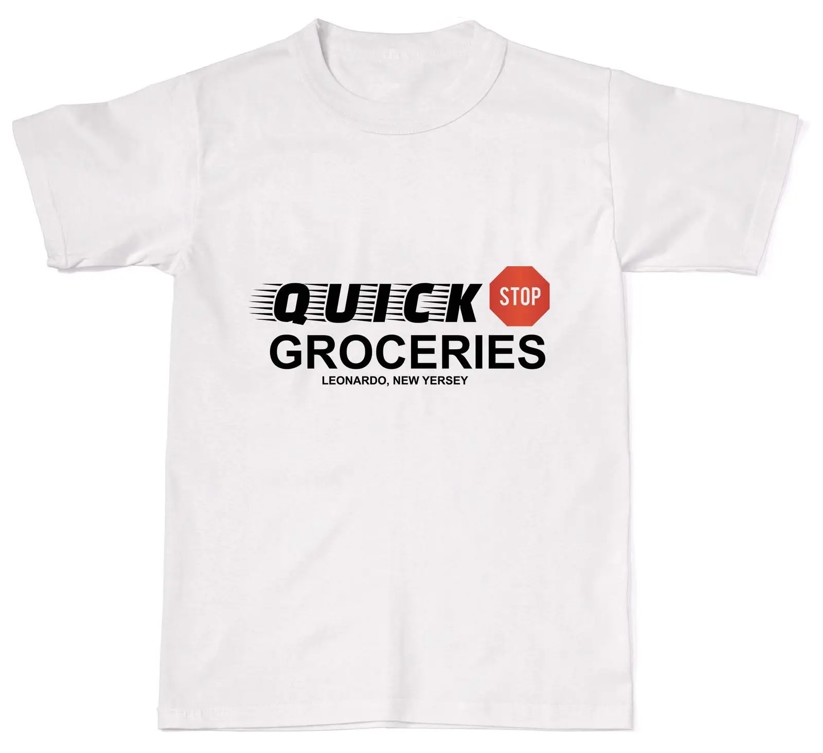 Quick Groceries Stop Leonardo New Jersey Mens Womens Cotton Tshirt T