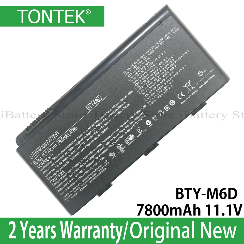 Оригинальный аккумулятор для MSI GT60 GT70 GX780R GX680 GX780 GT780R GT660R GT663R GX660 GT680R GT783R 7800 мАч 11 1 В