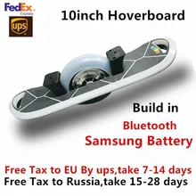 New 10 Inch One Wheel Electric Skateboard Bluetooth Hoverboard Self Balance Electric Scooter Samsung Battery with LED light