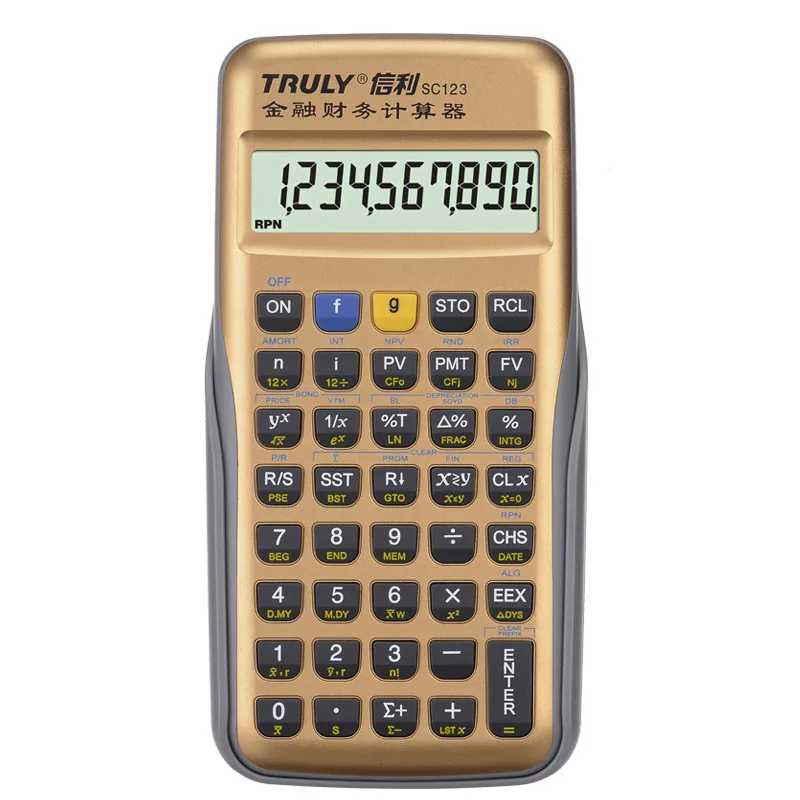Профессиональный финансовый калькулятор портативный многофункциональный 10 цифровых Дисплей ЖК-дисплей анализа данных калькулятор