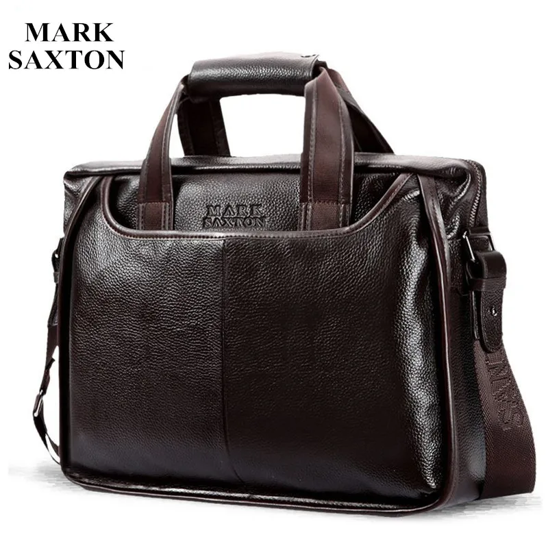 Дешево 2019 новый модный мужской деловой портфель из воловьей кожи винтажная мужская сумка мессенджер из натуральной коровьей кожи Повседневная де...