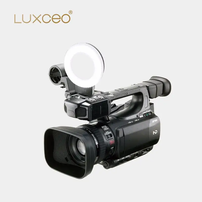 

luxceo LED Dimmable Photography Light Photography Studio Camera Ring Light for Mobile Phone SLR Tripod Equipment Live Photo