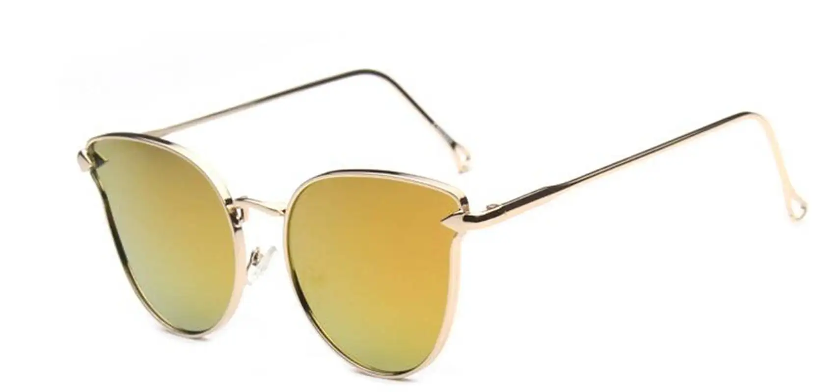 3 Personality cat eye arrow women's sunglasses Korean fashion trend sunglasses metal color film glasses new sunglasses for women - Цвет линз: 3