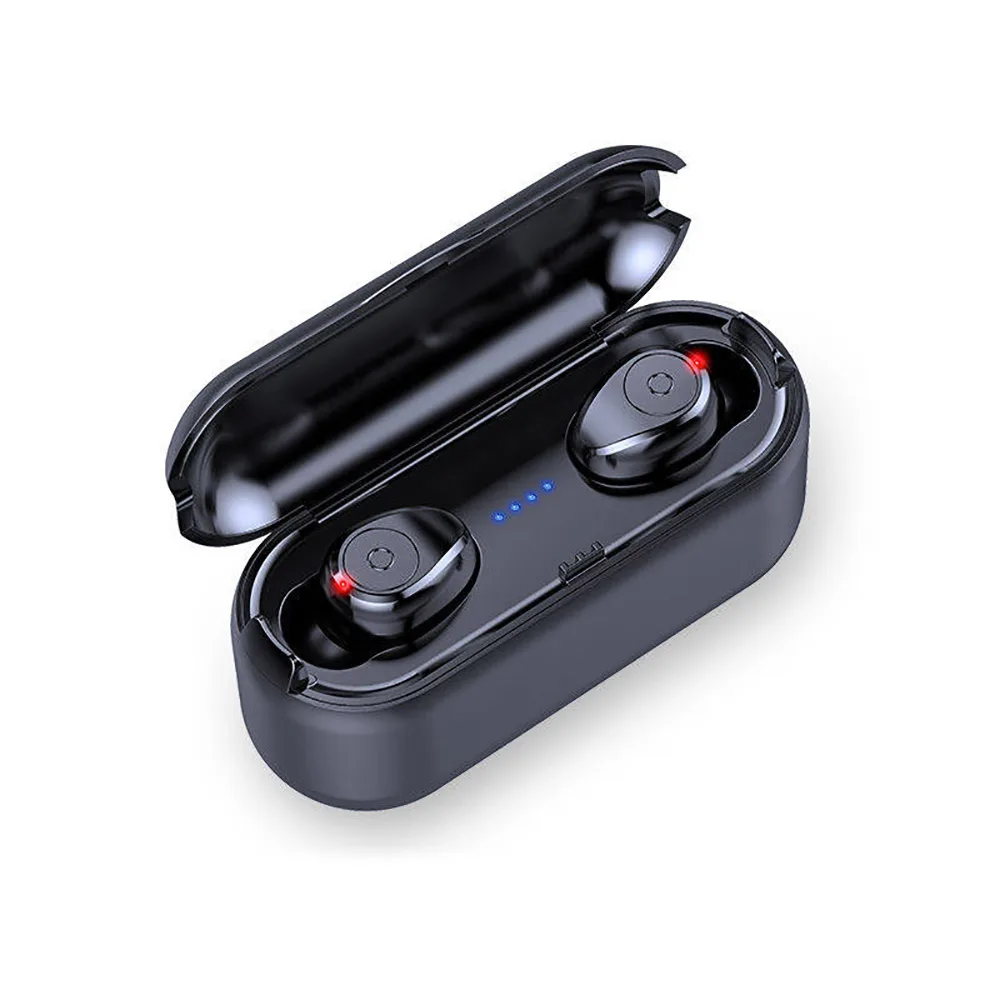 

Wireless Earphone Bluetooth V5 TWS Wireless Bluetooth IPX7 Waterproof Head phone Dual Noise Reduction LED Display Hi-Fi Headset