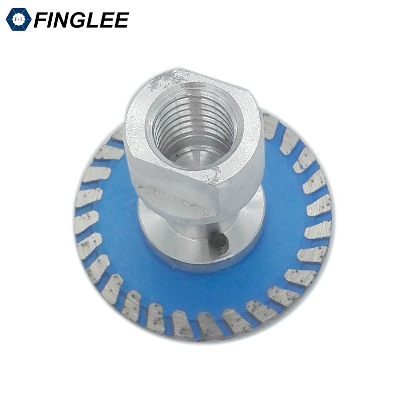 Mini Diamond Blades 2 inch (50 mm) for Granite Cutting Carving Tools Turbo Diamond Disc with 5/8-11 Thread Flange