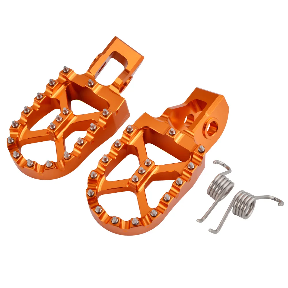 Подножки педали подножек для KTM SX SXF EXCF XC XCF XCW 125 150 200 250 300 350 400 450 500 530 SX-F - Цвет: Оранжевый