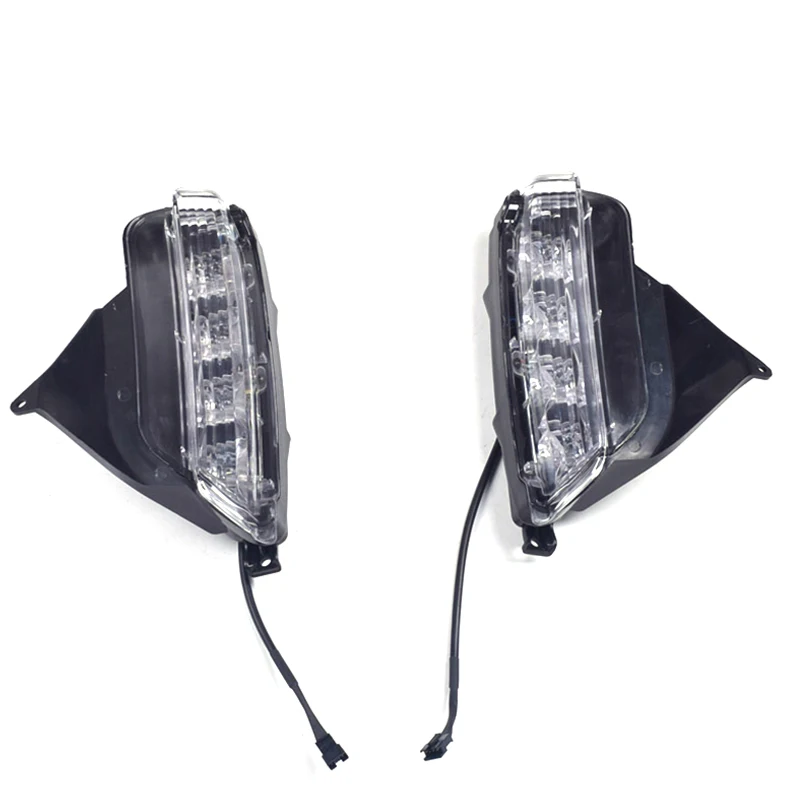 

LED Daytime Running Lights DRL for Toyota VIOS 2016 2017 2018 DRL Fog Lamp with Yellow Turn Singals Light Case