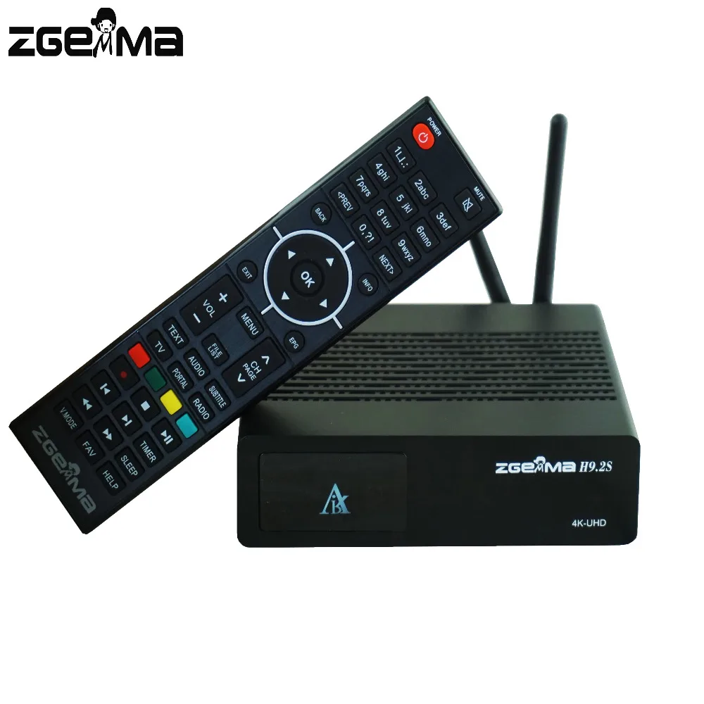 10 шт./лот спутниковый ресивер zgemma h9.2s twin dvb s2x 4K со встроенным Wi Fi|Спутниковое ТВ| |