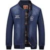 Chaqueta vaquera de algodón para hombre, ropa de marca con cuello levantado, informal, primavera de gran tamaño, BF687 ► Foto 3/6
