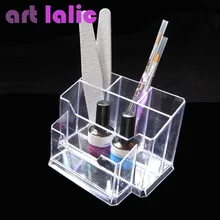 Nail Art Tools Holder Box Files Brushes Organizer Polish Plastic Case Makeup Tool New Art lalic