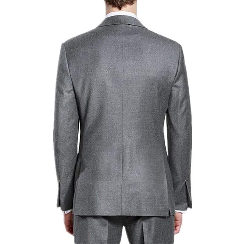 Handsome charming the groom suits high-grade quality groom suit fashion a grain of buckle mens tuxedos(jacket+pants+vest+tie)