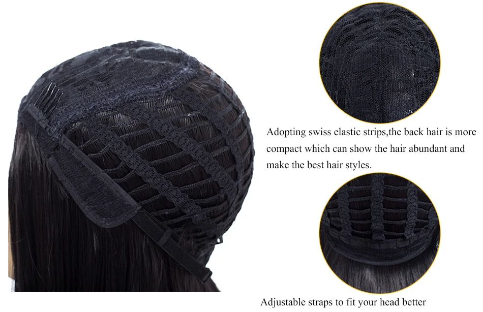 Aigemei боб парик для женщин 180% Плотность 14 дюймов 200 г синтетические парики короткие парики с детскими волосами