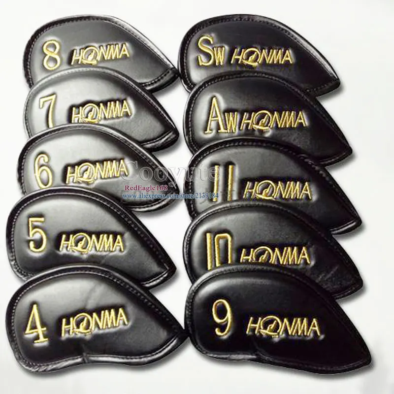 جديد HONMA الغولف غطاء الرأس بو جولف الحديد غطاء رأس 4-11 سا للجنسين الأصفر أو الأحمر كلمة نوادي غطاء رأس cooyute شحن مجاني
