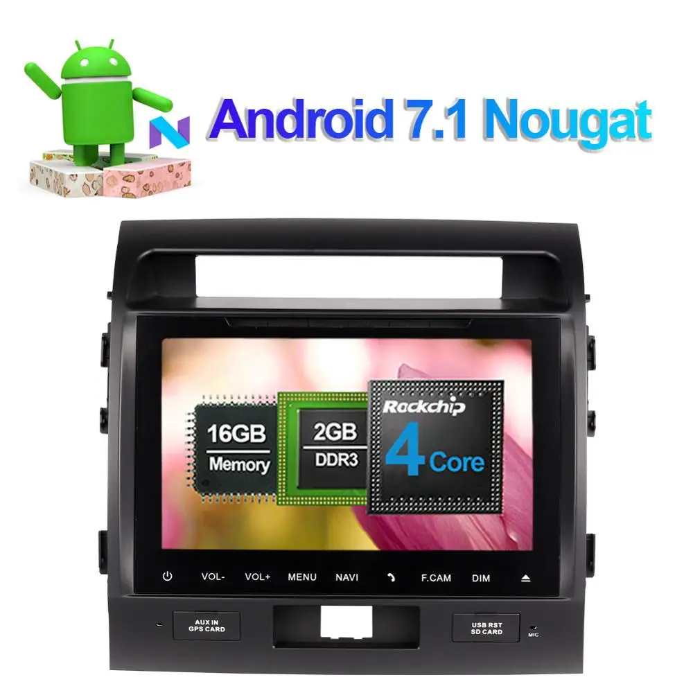 Clearance 10 Inch Android 8.0 Octa Core 4GB RAM Car Radio Stereo For Toyota Land Cruiser LC200 2004-2015 GPS Navigation Multimedia Player 2