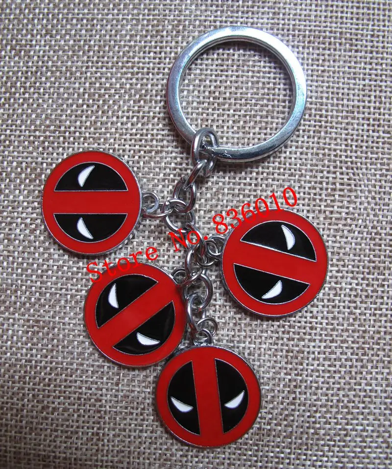 New 1 set Cartoon Deadpool Keychain Jewelry Accessories Key Chains