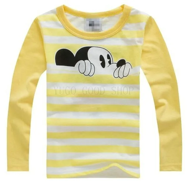 Baby Boys Girls T-Shirt Children Pullovers Tees Boys Clothes Autumn Winter Cotton Kids T Shirt Cartoon Mouse Long Sleeve02