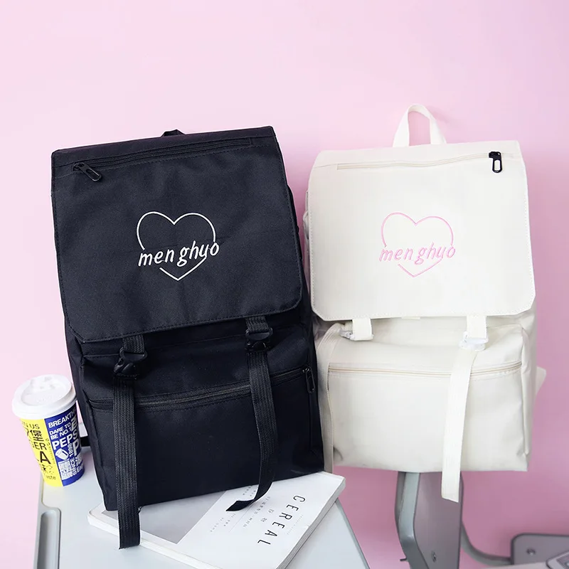 Menghuo 2017 HOT New Designed Korean Cute Fresh Backpack Letter Cover Women Backpacks Quality Fashion Girls School Bag Mochilas (58)