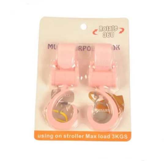 

Stroller hook universal stroller hook multi-function accessories 360 degree rotating large hook Velcro hook 2 Pack