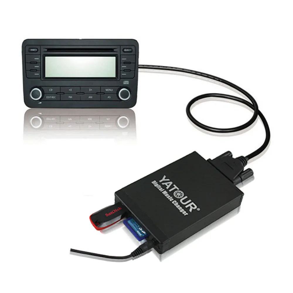 Yatour Car Digital Music Changer USB SD MP3 Bluetooth (option)for VOLVO HU Seriesin Car CD
