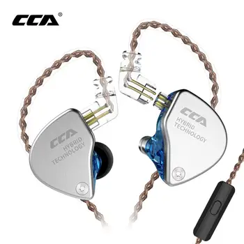

CCA In-Ear Earphone Sports Earphone With Detachable 2Pin Cable CA4 1BA+1DD Hybrid HiFi Monitor IEM 2 Drive Unit 3.5mm Plug