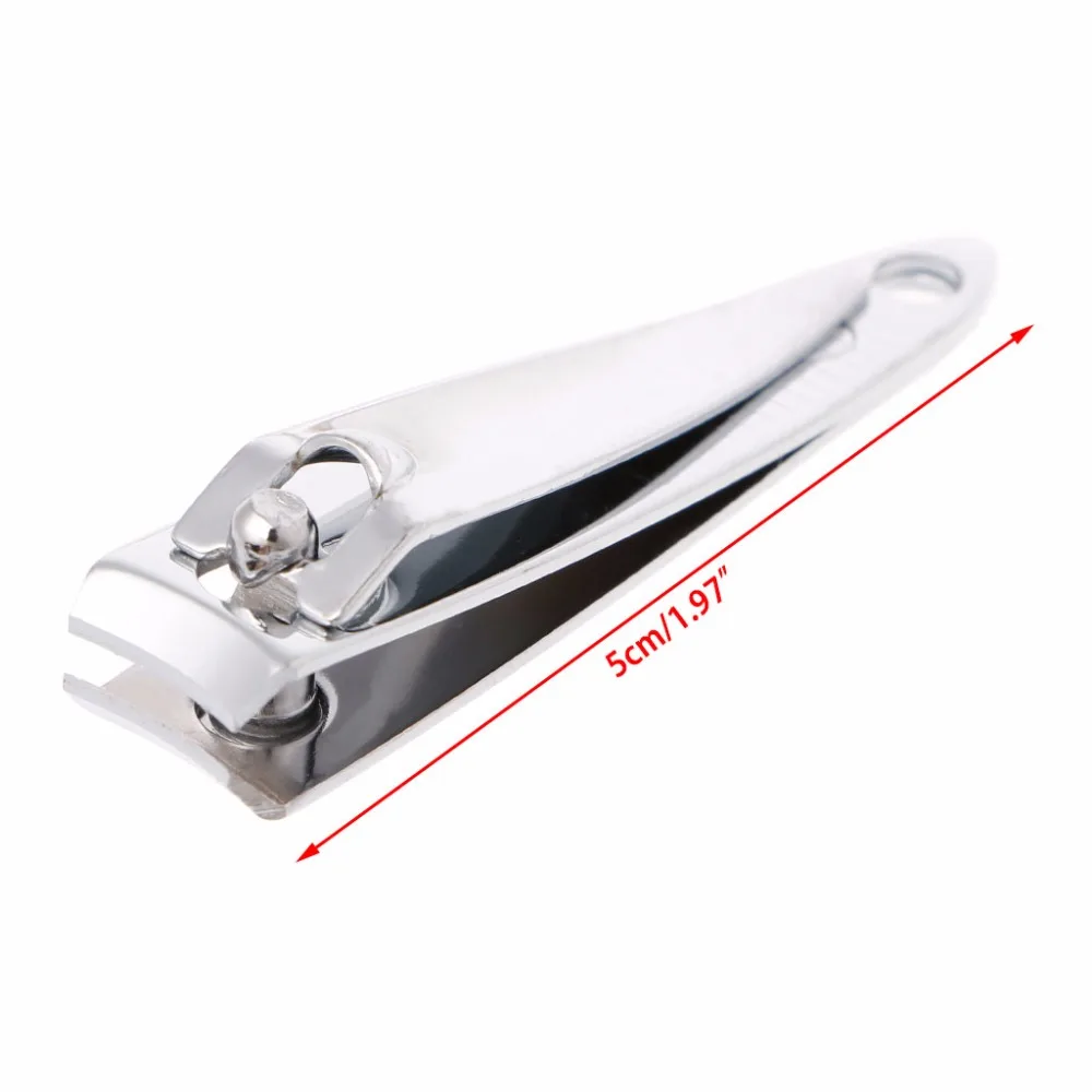 Stainless Steel Cutter Trimmer Manicure Pedicure Care Scissors 5 CM Silver Nail Clipper For Finger/ Toe New #3TL00587#
