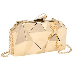 Вечерняя сумочка-клатч с геометрическим узором; элегантная женская сумочка на цепочке; вечерние сумки на плечо для