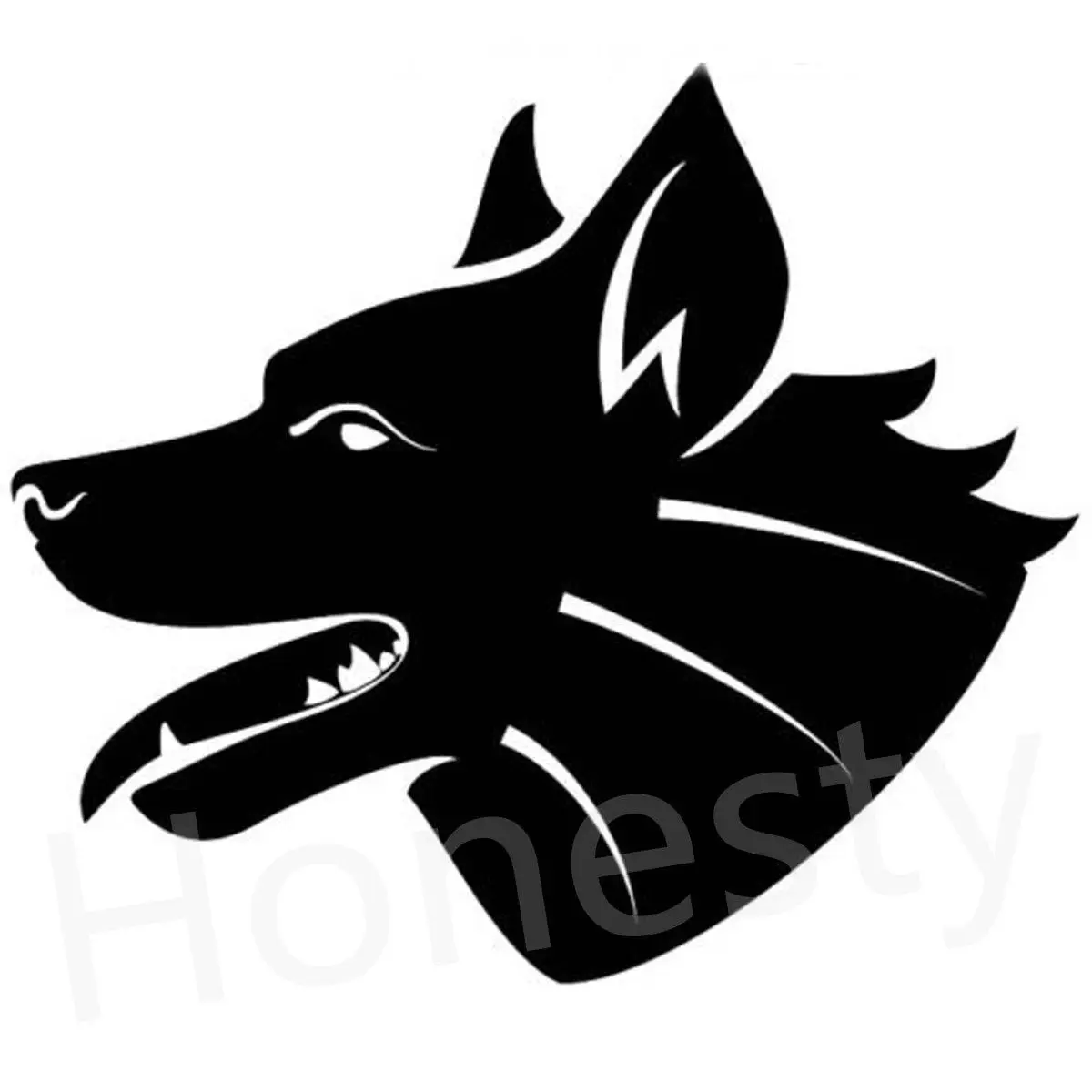 Lobo Cabeza De Perro Car Wall Inicio Puerta Ventana De Vidrio Auto