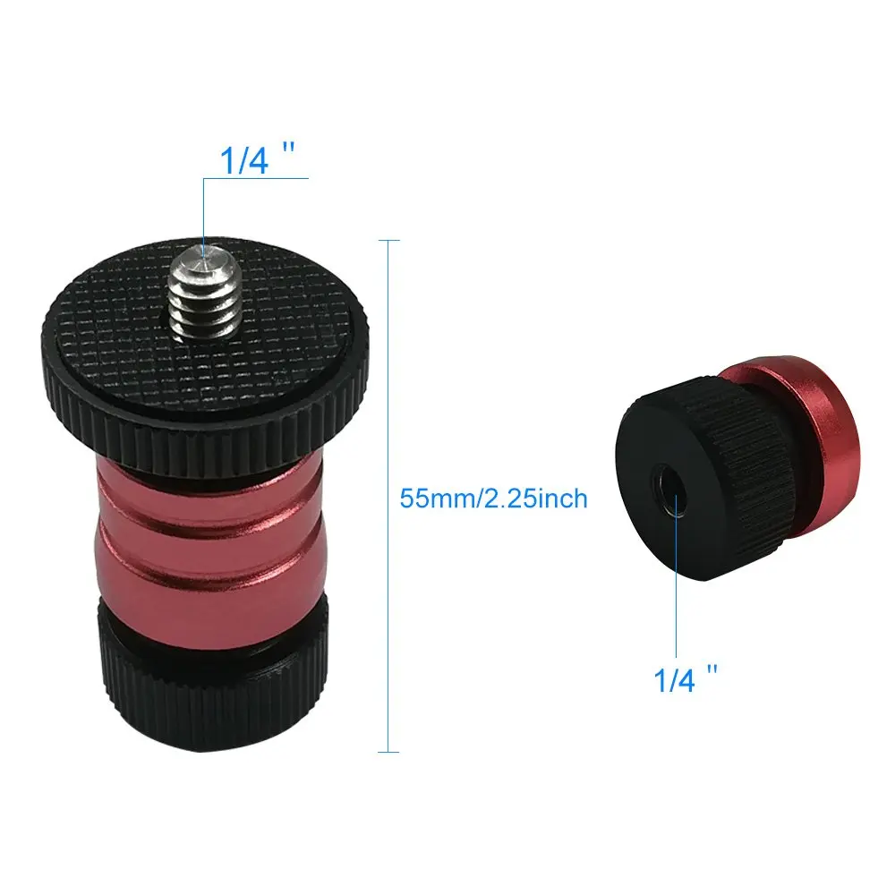 

ANDYCINE Mini Quick Release Camera Stand for Magic Arm and On Camera Monitors with 1/4inch Adapter and 1/4inch Bottom Screw hole