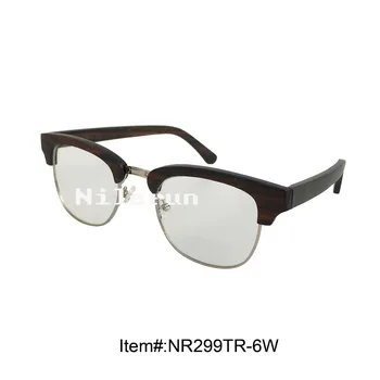 

metal full frame ebony wood half frame optical reading glasses