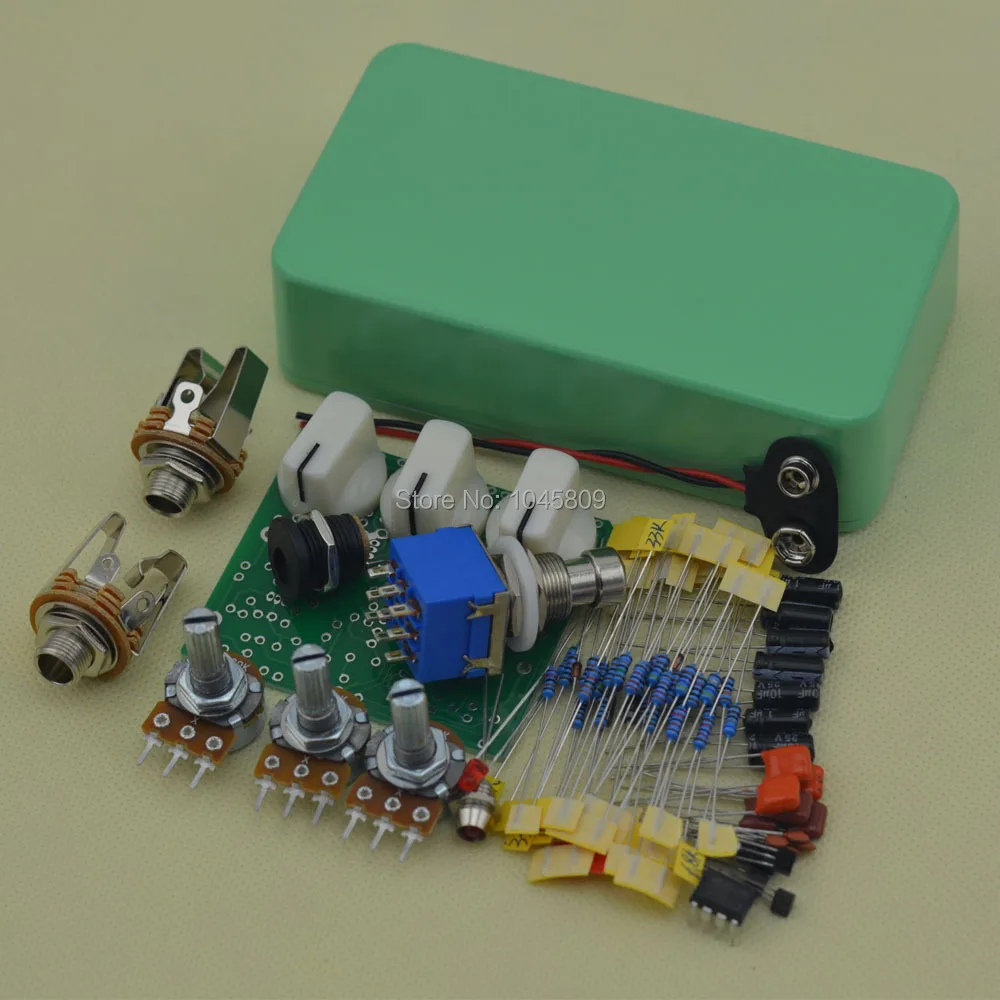 

Overdrive DIY Pedal Kits OD3 with 1590BDiecast Aluminum Enclosures Guitar Pedal Kit Free Shipping
