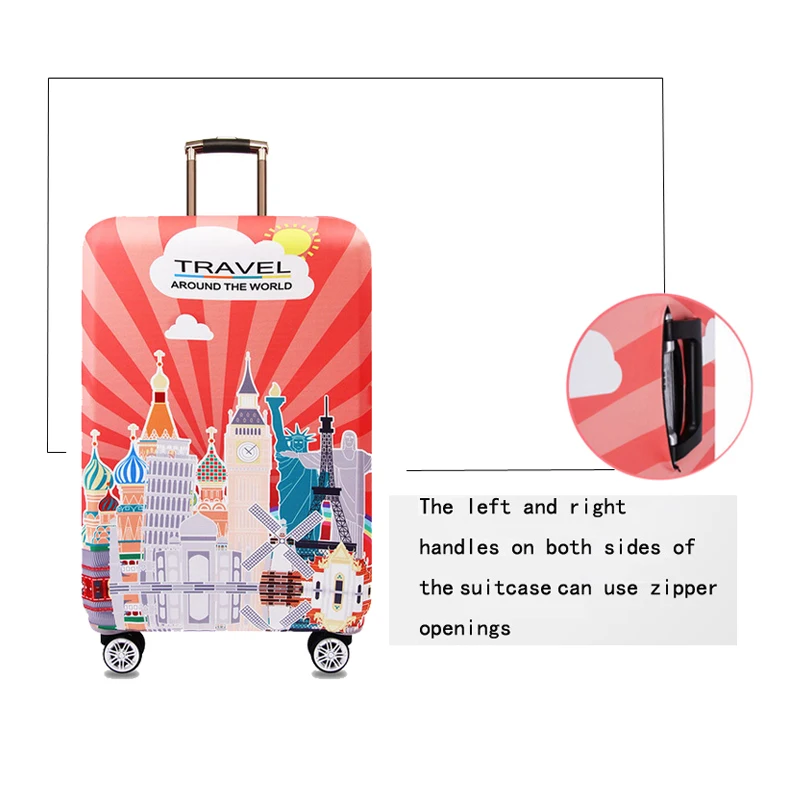 Travel Luggage Cover African Black Women Paint Gemeotric Suitcase Protector
