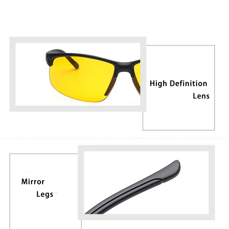 MLLSE, бренд, очки ночного видения, водители, мужские, женские, очки, безопасное вождение в ночное время, светящиеся, унисекс, очки ночного видения
