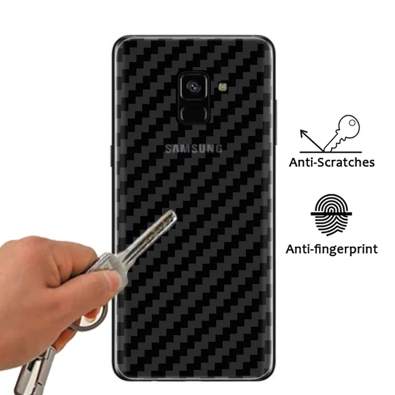 3D защита для экрана из углеродного волокна задняя крышка наклейка пленка Samsung Galaxy