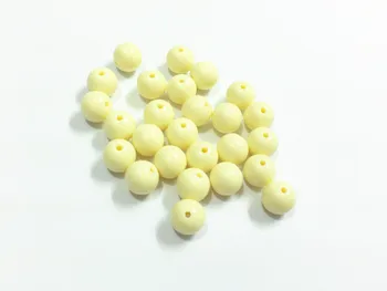 

(Choose Size First) 6mm/8mm/10mm/12mm/14mm/16mm/18mm/20mm Off- White Acrylic Solid Beads