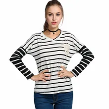 Sexy Inconformista Pullover Mujeres Casual Otoño de Manga Larga Camiseta Superior Femenina camiseta Ropa Ropa Camiseta Túnica Femme 2016