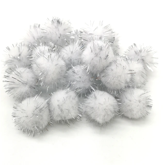 50pcs Colorful Pompoms for Enchanting DIY Creations