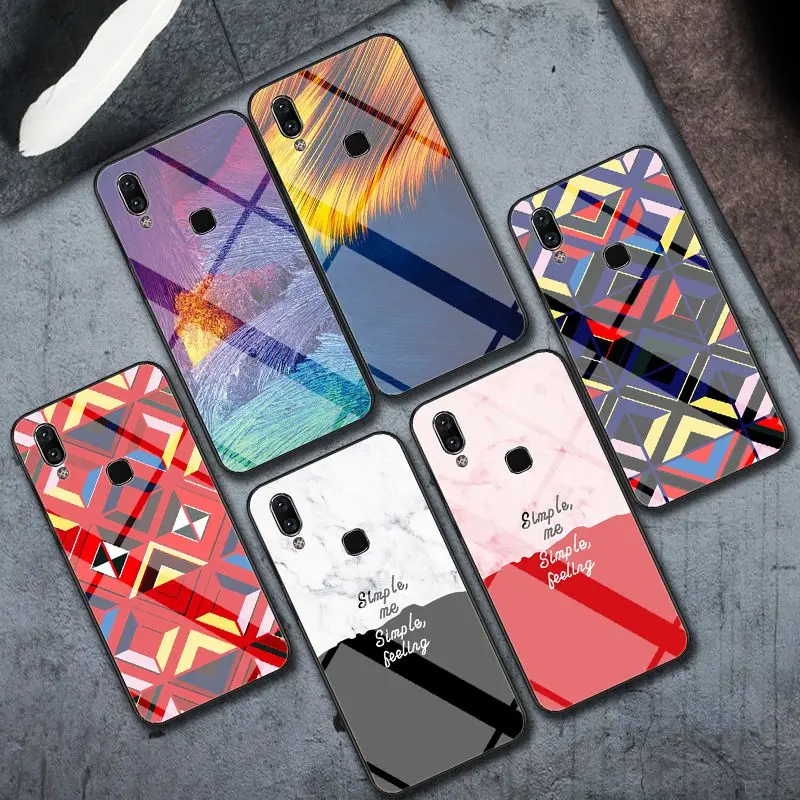 

Cool Glass Phone Case Coque For Vivo NEX Y81 Y85 Newest Fashion Good Cute Capa For Vivo NEXS V9 Fundas Back Cover